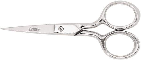 Clauss - 1" LOC, 6-3/4" OAL Scissors - Steel Handle, For Paper, Fabric - Eagle Tool & Supply