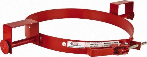 Made in USA - 1,000 Lb Load Capacity, 55 Gal Forklift Drum Caddy - 22-1/2" Diam, For 55 Gal Drums - Eagle Tool & Supply