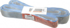 Lift-All - 5' Long x 2" Wide, 12,400 Lb Vertical Capacity, 2 Ply, Nylon Web Sling - 9,900 Lb Choker Capacity - Eagle Tool & Supply