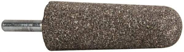 Tru-Maxx - 1" Head Diam x 2-3/4" Thickness, A3, Tree End, Aluminum Oxide Mounted Point - Medium Grade, 60 Grit, 15,530 RPM - Eagle Tool & Supply