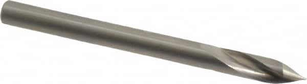 Accupro - 4mm Body Diam, 60°, 51mm OAL, Solid Carbide Spotting Drill - Eagle Tool & Supply