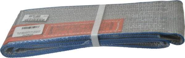 Lift-All - 3' Long x 4" Wide, 11,500 Lb Vertical Capacity, 1 Ply, Polyester Web Sling - 9,200 Lb Choker Capacity - Eagle Tool & Supply