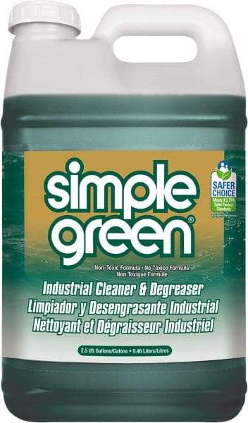 Simple Green - 2.5 Gal Bottle Cleaner/Degreaser - Liquid, Biodegradable, Concentrated, Unscented - Eagle Tool & Supply