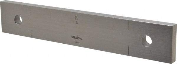 Mitutoyo - 8" Rectangular Steel Gage Block - Accuracy Grade AS-1, Includes Certificate of Inspection - Eagle Tool & Supply