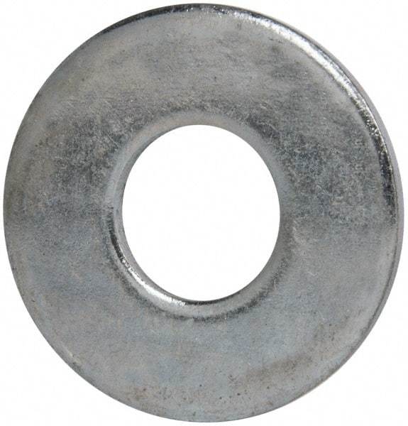 Value Collection - 7/8" Screw, Grade 2 Steel USS Flat Washer - 15/16" ID x 2-1/4" OD, 11/64" Thick, Zinc-Plated Finish - Eagle Tool & Supply