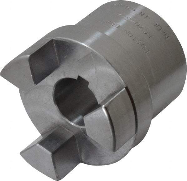 Boston Gear - 3/4" Max Bore Diam, FC20 Coupling Size, Flexible Half Coupling - 2" OD, 3.69" OAL, Steel - Eagle Tool & Supply