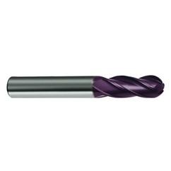 7/16" Dia. - 2-3/4 OAL - 30 Helix Firex CBD Ball Nose EM - 4 FL - Eagle Tool & Supply