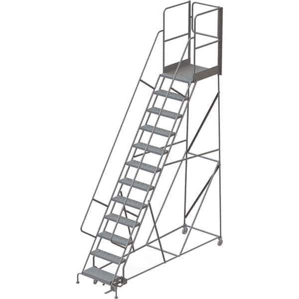 TRI-ARC - Rolling & Wall Mounted Ladders & Platforms Type: Rolling Warehouse Ladder Style: Rolling Platform Ladder - Eagle Tool & Supply