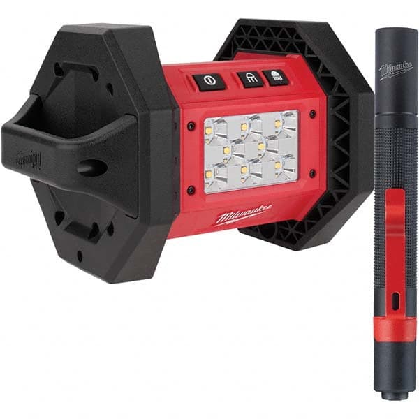 Milwaukee Tool - Cordless Work Lights Voltage: 18 Run Time: 3 hrs. - Eagle Tool & Supply