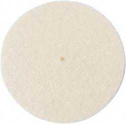 Made in USA - 2" Diam x 1/2" Thick Unmounted Buffing Wheel - 1 Ply, Polishing Wheel, 1/2" Arbor Hole, Soft Density - Eagle Tool & Supply