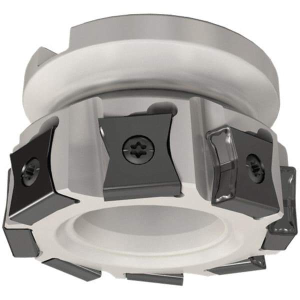 Iscar - 9 Inserts, 125mm Cut Diam, 40mm Arbor Diam, 14mm Max Depth of Cut, Indexable Square-Shoulder Face Mill - 0/90° Lead Angle, 63mm High, LN.. 15.. Insert Compatibility, Series TangMill - Eagle Tool & Supply