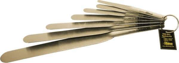 Albion Engineering - 1" Wide Spring Blade Stainless Steel Spatula Set - Flexible, Straight Stainless Steel Handle, 12" OAL - Eagle Tool & Supply