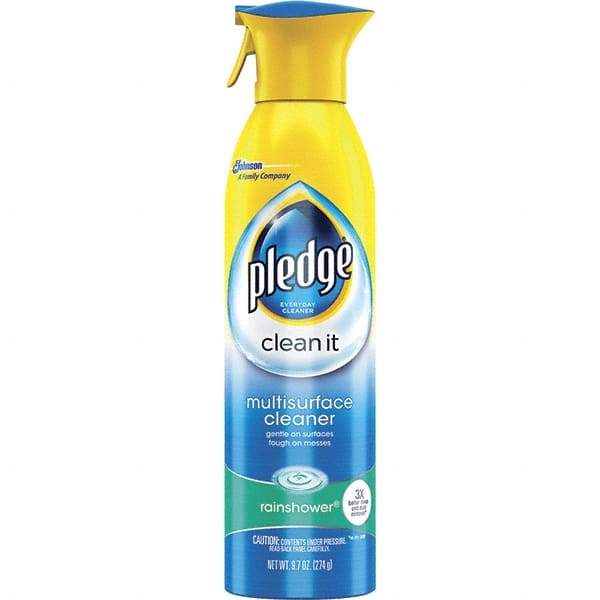 Pledge - 9.7 oz Aerosol All-Purpose Cleaner - Aerosol, Rainshower - Eagle Tool & Supply