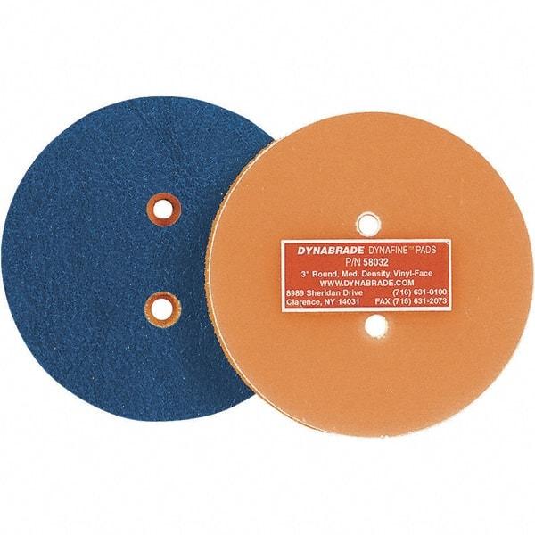 Dynabrade - 3" Diam Disc Backing Nonvacuum Replacement Pad - Medium Density, 12,000 RPM - Eagle Tool & Supply