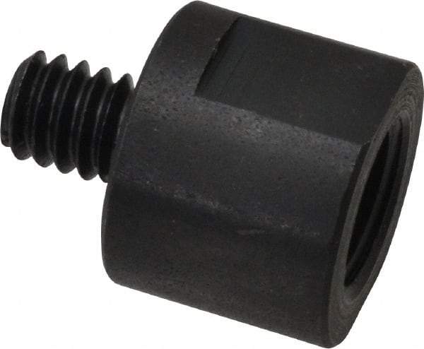 Made in USA - 3/8" Max Diam, Abrasive Disc Adapter - 1/4-20, 3/8-24 - Eagle Tool & Supply