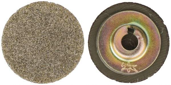 PFERD - 1" Disc Diam, 60 Grit, Diamond Quick Change Disc - Type S Attaching System, Coated, Brown, Coarse Grade, 15,500 RPM, D251 Series - Eagle Tool & Supply