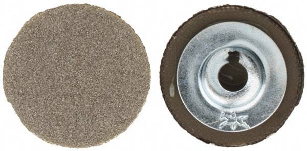 PFERD - 1" Disc Diam, 120 Grit, Diamond Quick Change Disc - Type S Attaching System, Coated, Brown, Medium Grade, 15,500 RPM, D126 Series - Eagle Tool & Supply