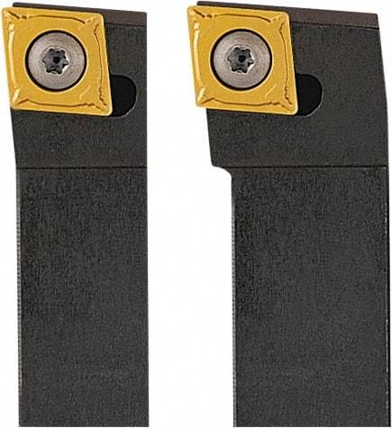 Seco - SCLC, Right Hand Cut, 95° Lead Angle, 16mm Shank Height x 16mm Shank Width, Neutral Rake Indexable Turning Toolholder - 100mm OAL, CC..09T3.. Insert Compatibility, Series Screw Lock - Eagle Tool & Supply