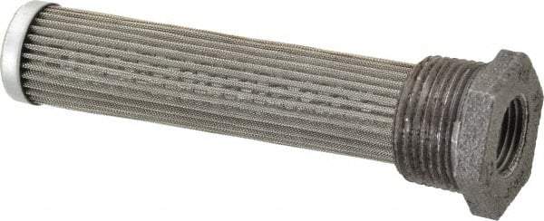 Flow Ezy Filters - 60 Mesh, 19 LPM, 5 GPM, 1" Diam, Male/Female Tank Mounted Strainer - 1 x 1/2 Port NPT, 5.4" Long - Eagle Tool & Supply