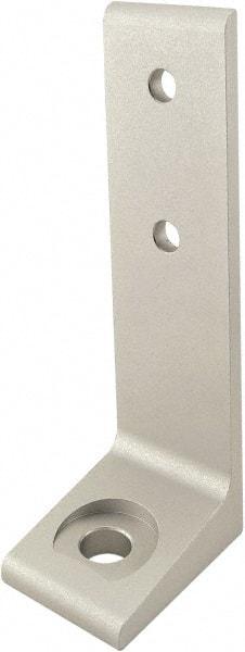 80/20 Inc. - 56mm Wide, Open Shelving Accessory/Component - Aluminum, Clear Anodized Finish, 40mm Long, Use with 40-4040 & Bolt Kit 75-3422 - Eagle Tool & Supply