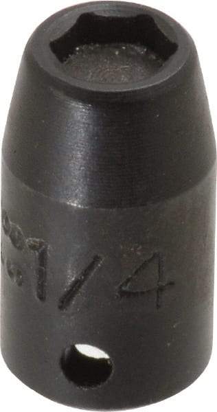 Proto - 1/4" Drive, 1/4" Socket, Power Socket - 6 Points, 7/8" OAL - Eagle Tool & Supply