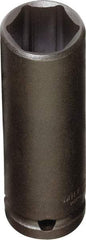 Proto - 3/8" Drive 18mm Deep Thin Wall Impact Socket - 6 Points, 2" OAL - Eagle Tool & Supply