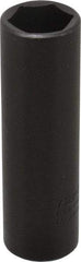 Proto - 1/2" Drive 11/16" Deep Thin Wall Impact Socket - 6 Points, 3-1/4" OAL - Eagle Tool & Supply