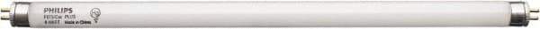 Philips - 8 Watt Fluorescent Tubular Miniature Bi-Pin Lamp - 4,100°K Color Temp, 400 Lumens, 56 Volts, T5, 7,500 hr Avg Life - Eagle Tool & Supply