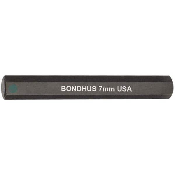 Bondhus - 7mm Hex Drive Bit - Eagle Tool & Supply