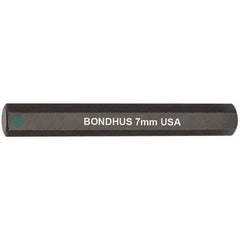 Bondhus - 7mm Hex Drive Bit - Eagle Tool & Supply