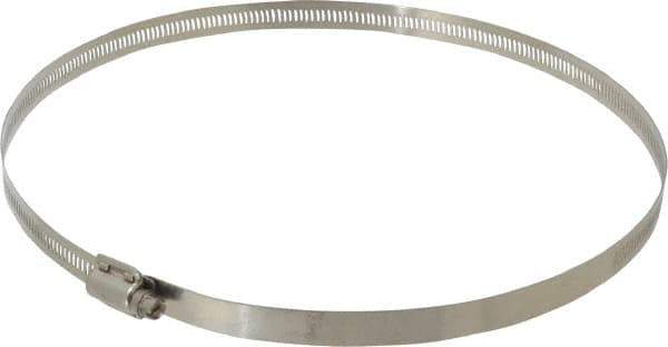 EVER-TITE Coupling Products - SAE Size 152, 2-1/2 to 10" Diam, Stainless Steel Worm Drive Clamp - 9/16" Wide, Material Grade 304 - Eagle Tool & Supply