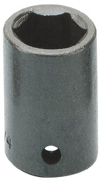 Armstrong - 1/2" Drive 18mm Standard Impact Socket - 6 Points, 1-17/32" OAL - Eagle Tool & Supply
