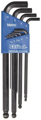 Eklind - 9 Piece L-Key Ball End Hex Key Set - Eagle Tool & Supply