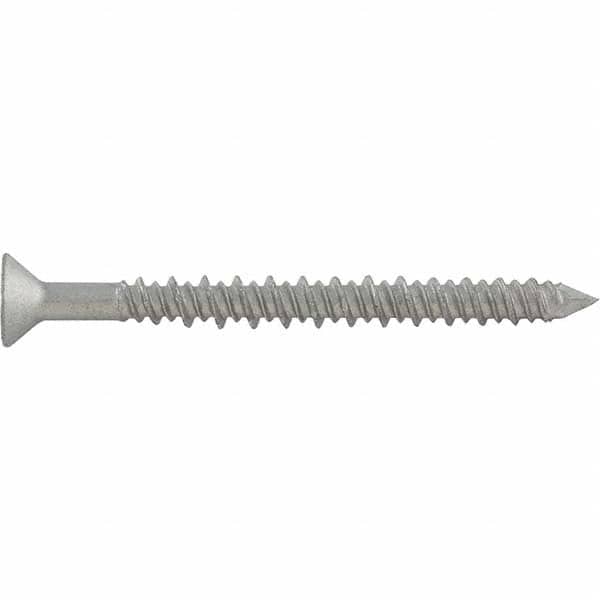 DeWALT Anchors & Fasteners - 3/16" Diam, 1-1/4 Overall Length, Phillips Drive Concrete Screw & Masonry Fastener - Eagle Tool & Supply