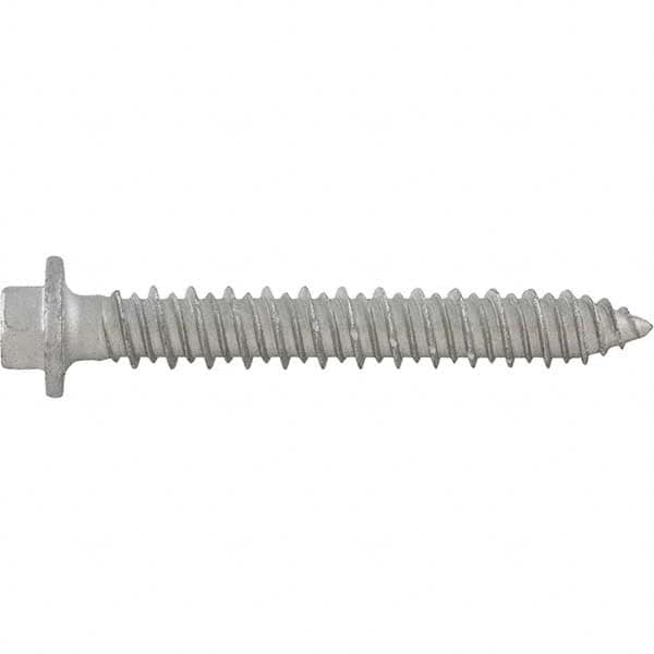 DeWALT Anchors & Fasteners - 5/16" Diam, 2-3/4 Length Under Head, Hex Drive Concrete Screw & Masonry Fastener - Eagle Tool & Supply
