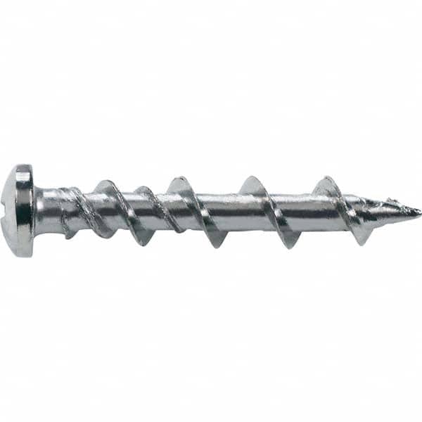 DeWALT Anchors & Fasteners - 1/4" Diam, 1-1/4 Length Under Head, Phillips Drive Concrete Screw & Masonry Fastener - Eagle Tool & Supply