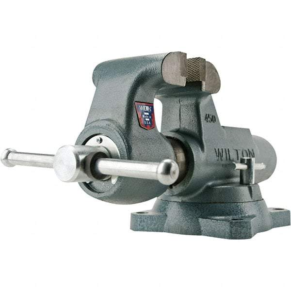 Wilton - Bench Vises Jaw Width (Inch): 5 Jaw Opening Capacity (Inch): 8 - Eagle Tool & Supply