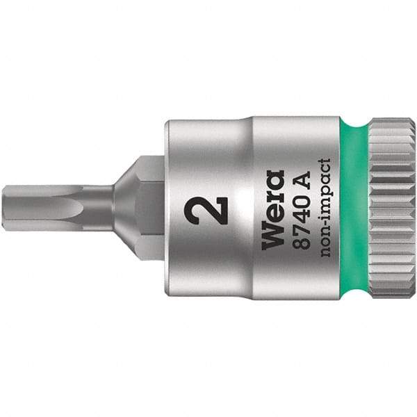 Wera - 1/4" Drive, 5/64" Hex Bit Socket - 3-3/4" OAL - Eagle Tool & Supply