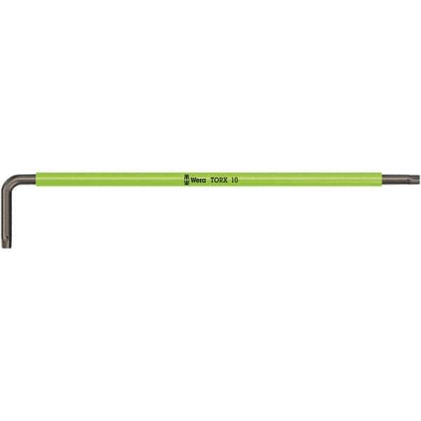 Wera - T9 Torx Key - L-Key Color Coded Cushion Grip Handle, Black Oxide Finish, 101mm OAL - Eagle Tool & Supply