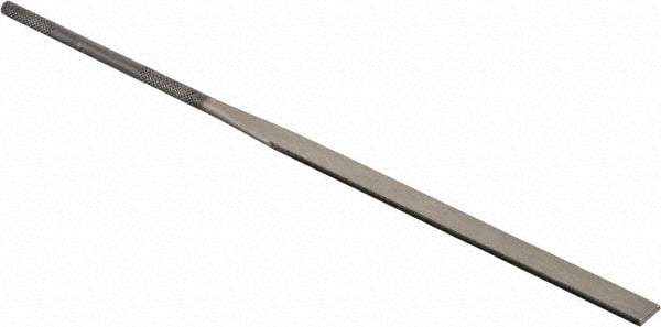 Grobet - 5-1/2" Needle Precision Swiss Pattern Round File - Round Handle - Eagle Tool & Supply