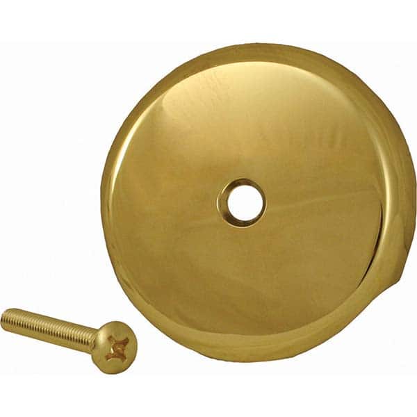 Jones Stephens - Shower Heads & Accessories Type: Overflow Plate Finish/Coating: Polished Brass - Eagle Tool & Supply