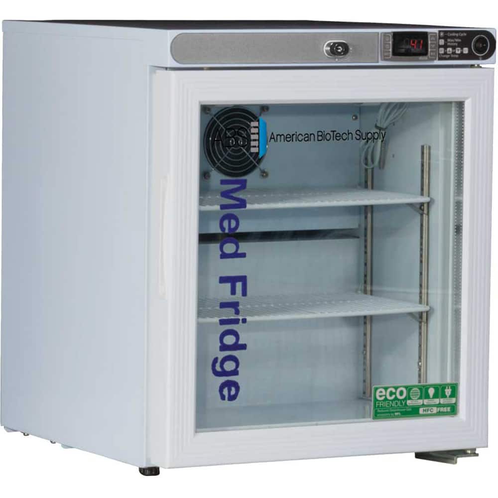 American BioTech Supply - Laboratory Refrigerators and Freezers Type: Pharmacy Refrigerator Volume Capacity: 1 Cu. Ft. - Eagle Tool & Supply