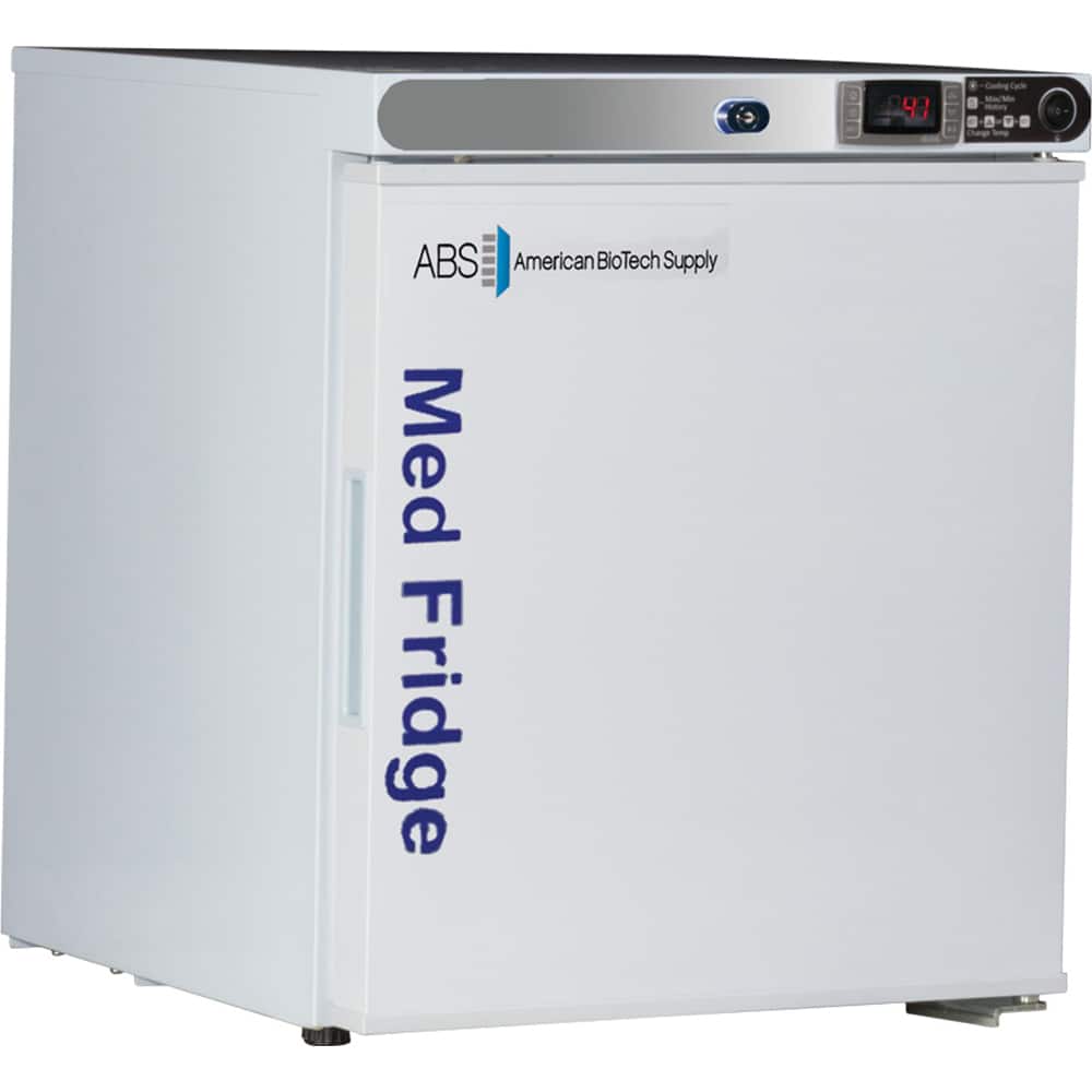 American BioTech Supply - Laboratory Refrigerators and Freezers Type: Pharmacy Refrigerator Volume Capacity: 1 Cu. Ft. - Eagle Tool & Supply