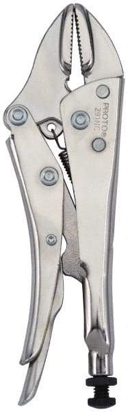 Proto - 9-1/4" OAL Straight Jaw Locking Pliers - 5/8" Jaw Width, 1-21/32" Jaw Depth - Eagle Tool & Supply