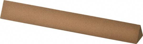 Norton - 6" Long x 3/4" Wide x 3/4" Thick, Aluminum Oxide Sharpening Stone - Triangle, Medium Grade - Eagle Tool & Supply