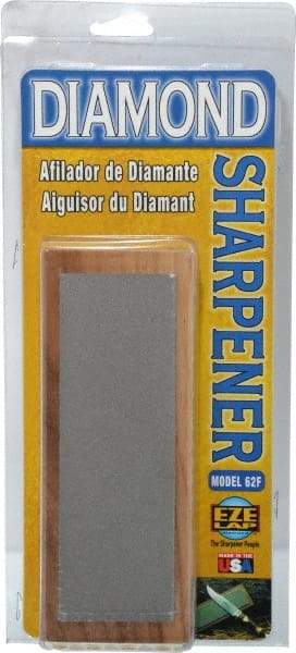 Eze Lap - 6" Long x 2" Wide Diam ond Sharpening Stone - Flat, 600 Grit, Fine Grade - Eagle Tool & Supply