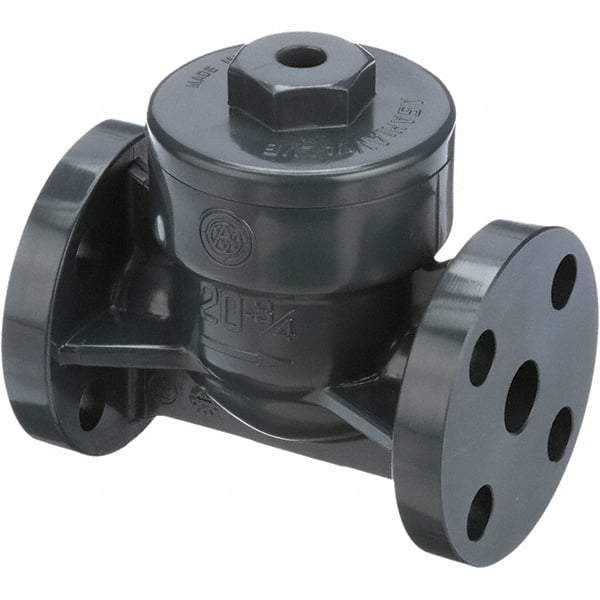 Asahi/America - 8" PVC Check Valve - Spring Check, Flanged, 70 WOG - Eagle Tool & Supply