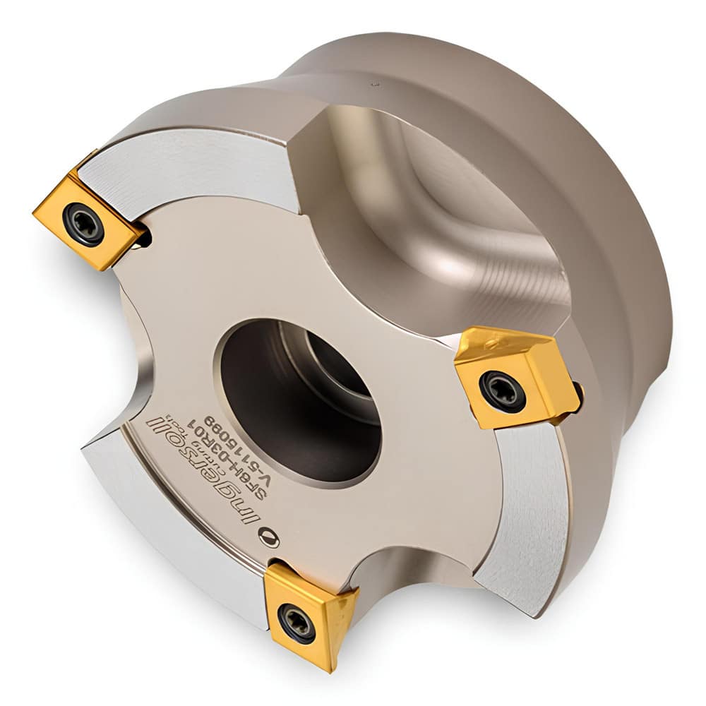 Indexable High-Feed Face Mills; Minimum Cutting Diameter: 4.0000 in; Maximum Cutting Diameter: 4.5000 in; Maximum Depth Of Cut: 0.0100 in; Arbor Hole Diameter (mm): 1.25; Compatible Insert Size Code: 324; Maximum Ramping Angle: 0 ™; Series: SF6H; Cutter