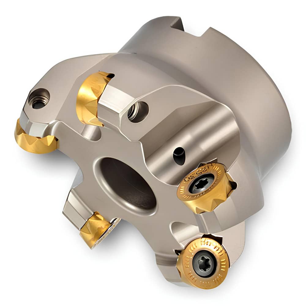 Indexable Copy Face Mills; Maximum Depth Of Cut: 0.3149 in; Compatible Insert Size Code: RJ..1605; Arbor Hole Diameter (mm): 0.75; Maximum Ramping Angle: 1 ™; Overall Height (mm): 1.5700 in; Series: 1A7K; Number of Cutter Inserts: 4; Cutter Style: 1A7K;