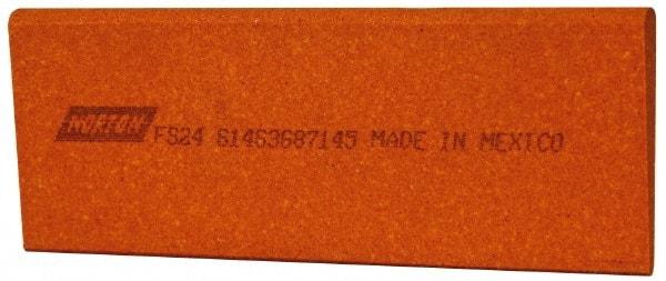 Norton - 4-1/2" Long x 1-3/4" Diam x 1/4" Thick, Aluminum Oxide Sharpening Stone - Round Edge Slip, Fine Grade - Eagle Tool & Supply